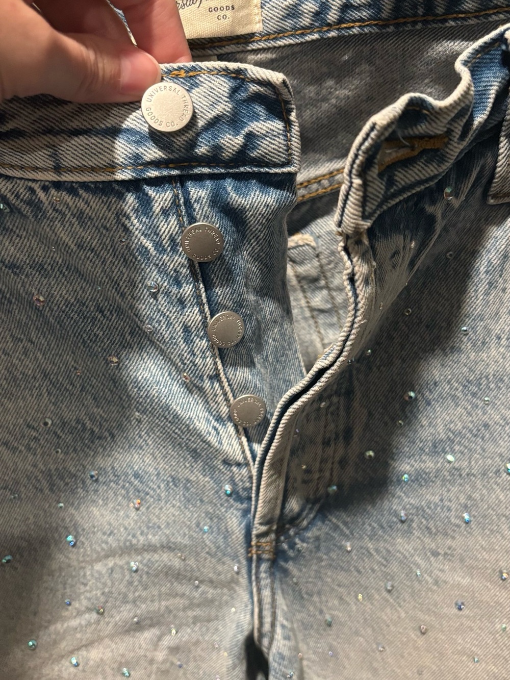 Universal Thread Rhinestone Baggy Jeans - Picture 3 of 5
